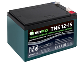 Тяговый аккумулятор Eltreco TNE12-15 (12V12A/H C3) нож - Фото 0